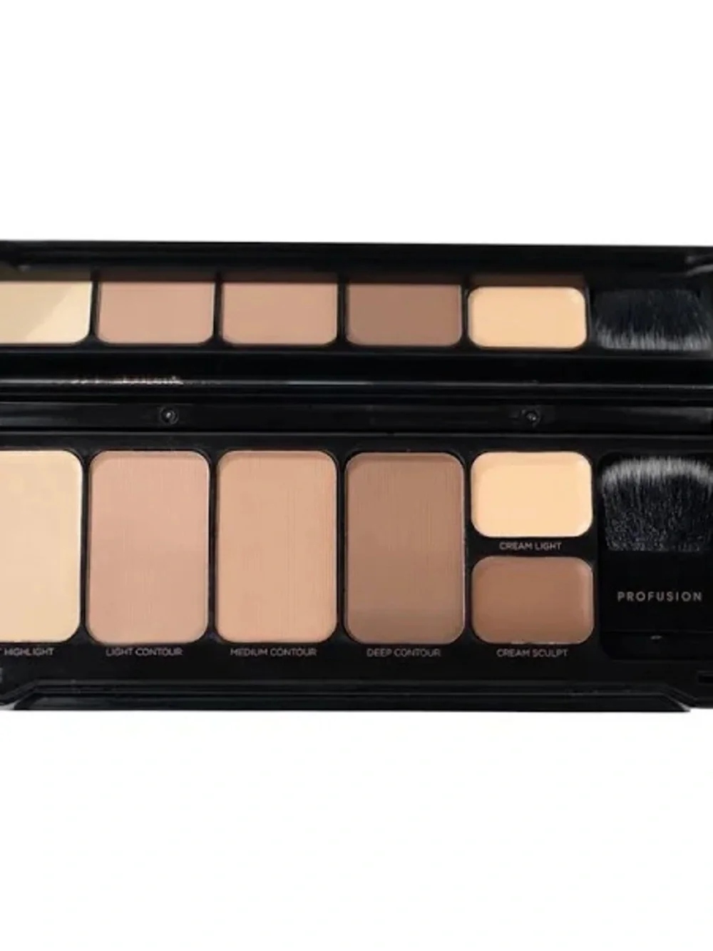 Profusion Cosmetics 6 Shade Contour Palette + Brush Contour Makeup Case Kit